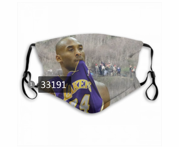 2021 NBA Los Angeles Lakers 24 kobe bryant 33191 Dust mask with filter